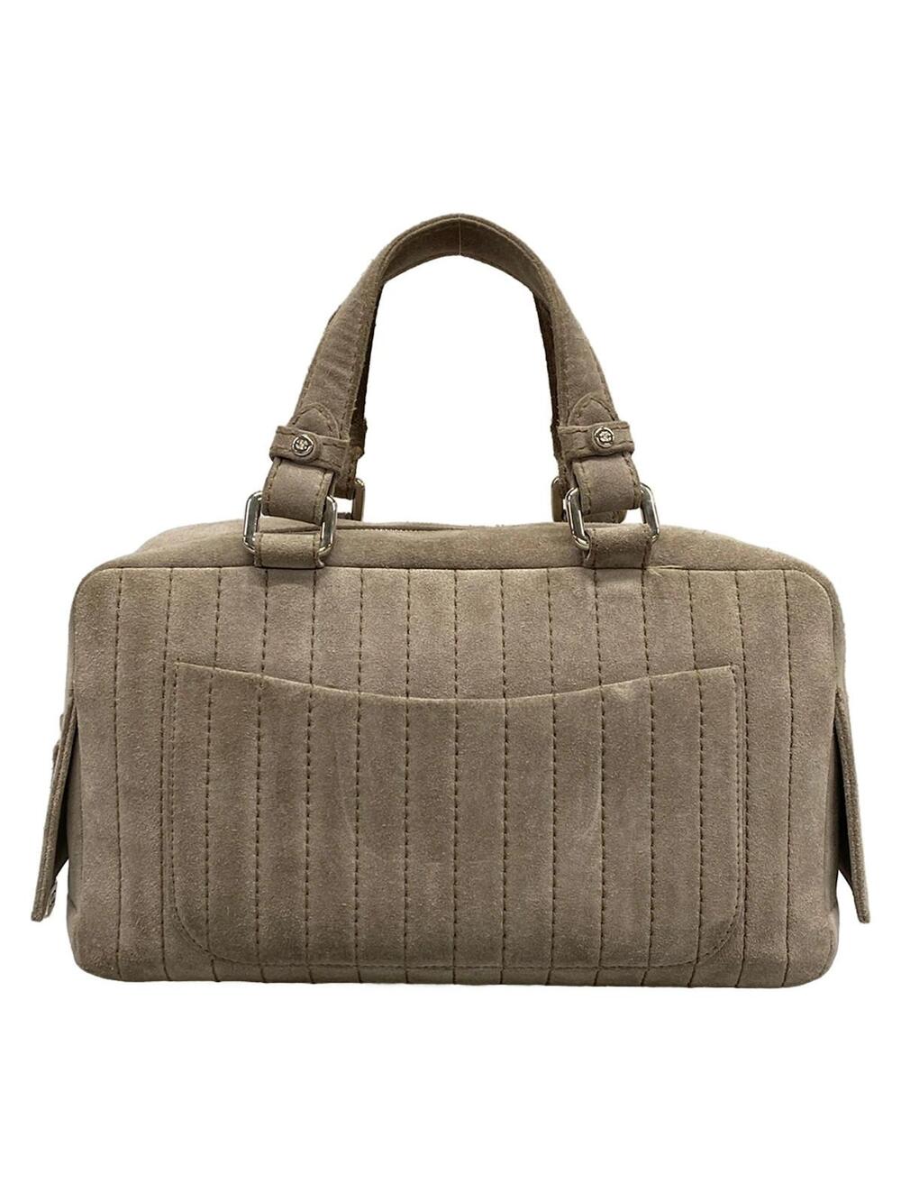Chanel New Mademoiselle Line Gray Suede #372161C13B
